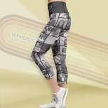 Leggings Capri 14 Photo Collage personnalisé - Monogramme simple<br><div class="desc">Un design fou pour ajouter autant de photos que vous voulez! Utilisez vos photos ou photos carrés préférées pour faire un souvenir amusant à partager avec vos amis. Un vêtement unique, recouvert de petites photos. Pour obtenir de meilleurs résultats, recadrez toutes vos photos en carré avant de les télécharger sur...</div>