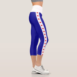 Leggings Capri 1776 USA 250e Anniversaire Drapeau Américain Patri
