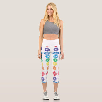 Leggings Capri 7 chakras floraux