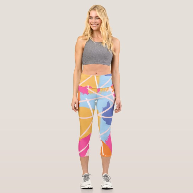 Leggings Capri AbstracT ArTworK (Recto)