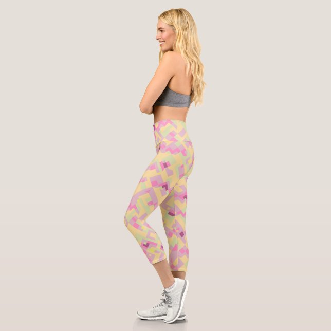 Leggings Capri Abstrait Bohème Gras  (Gauche)