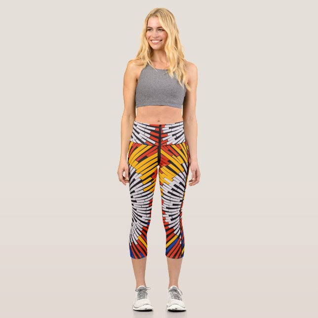 Leggings Capri Abstrait dans la bande : démarrage (Recto)