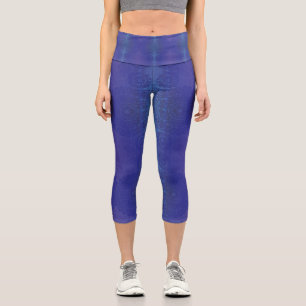 Leggings Capri Acceptation   Médaillons de violet violet bleu Ind