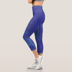 Leggings Capri Acceptation   Médaillons de violet violet bleu Ind