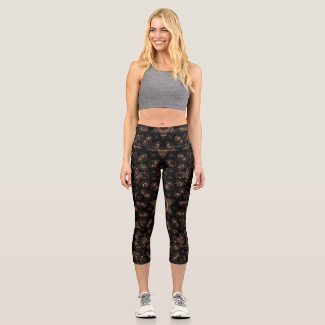Leggings Capri Âge de bronze Mandala (Recto)