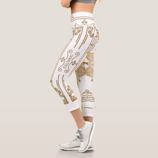 Leggings Capri "Albâtre" Art nouveau