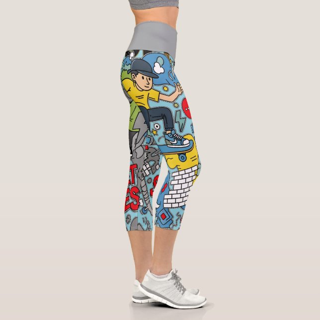 Leggings Capri Ambiance de rue (Droite)
