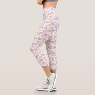 Leggings Capri AMIS™   Pastel Central Perk Motif