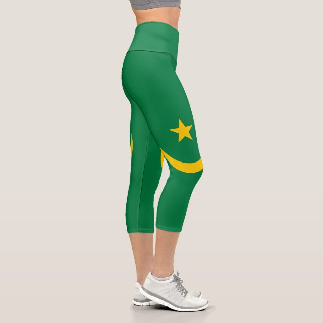 Leggings Capri Ancien drapeau de Mauritanie (Droite)