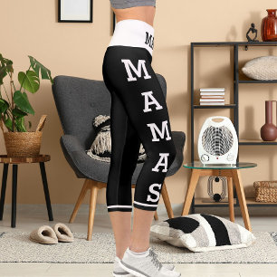 Leggings Capri Animaux de compagnie personnalisés Mamas Chats Cap
