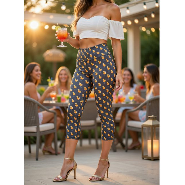 Leggings Capri Apperol Spritz Cocktail Capris Taille Haute (Créateur téléchargé)