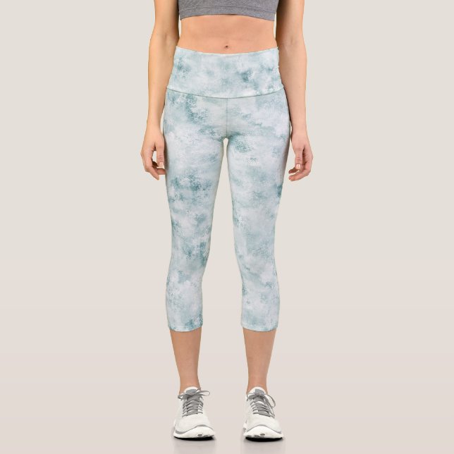 Leggings Capri Aqua Grunge (Recto)