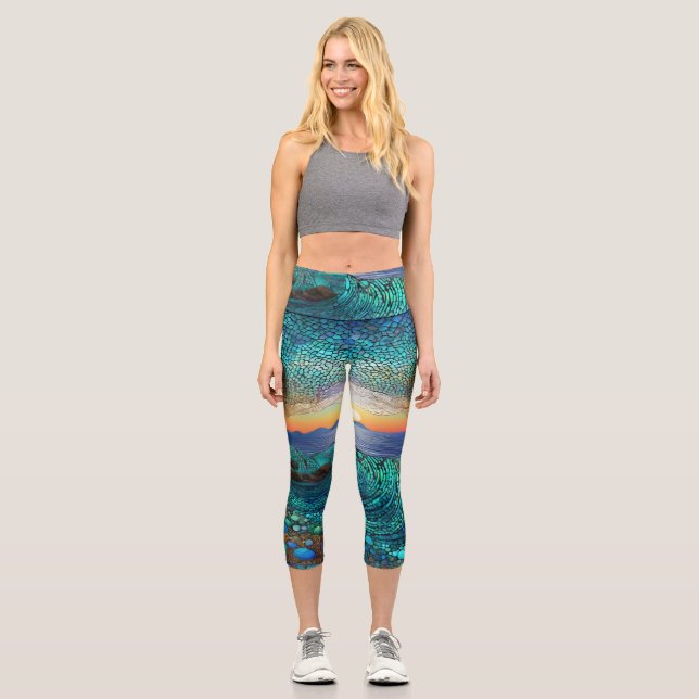 Leggings Capri Aqua Mirage (Recto)