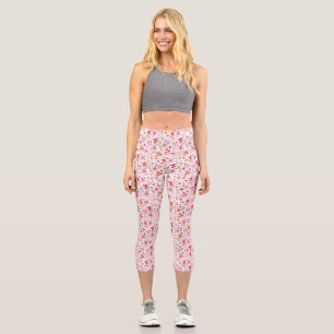 Leggings Capri Aquarelle Ditsy Wild Flower