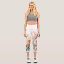 Aquarelle Fleurs et coquillages sur la plage