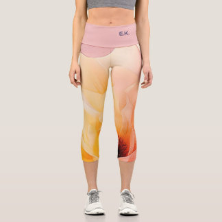 Leggings Capri Aquarelle Florale Chic