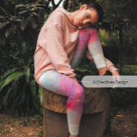 Leggings Capri Aquarelles mélangées avec du beau papillon pourpre<br><div class="desc">Les aquarelles printemps-été mélangées avec de beaux papillons violets Artsy, éclaboussures désordonnées de peintures à l'aquarelle disposent d'une belle douceur de couleurs. Du violet et bleu clair et rose clair avec un mélange de beaux papillons violets. Les éclaboussures de peinture ont été posées sur un arrière - plan blanc. Bon...</div>