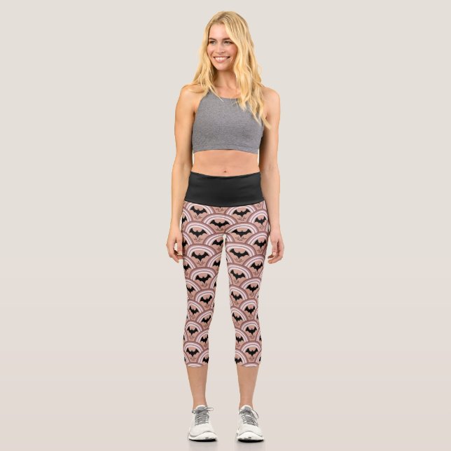 Leggings Capri Arc arc-en-ciel d'Halloween (Recto)