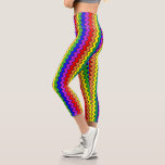 Leggings Capri Arc-en-ciel coloré amusant Chevron rayé<br><div class="desc">Cette conception peut être personnalisée en choisissant l'option personnaliser pour ajouter du texte ou apporter d'autres modifications. Si ce produit a la possibilité de transférer la conception à un autre article, s'il vous plaît assurez-vous d'ajuster la conception pour s'adapter si nécessaire. Contactez-moi à colorflowcreations@gmail.com si vous souhaitez avoir cette conception...</div>