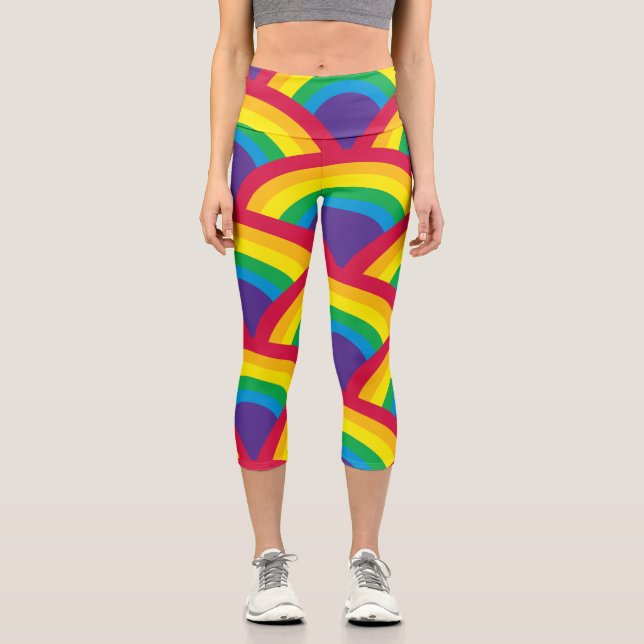 Leggings Capri Arc-en-ciel Extraordinaire (Recto)