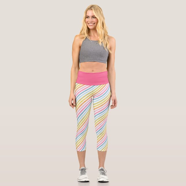 Leggings Capri Arc-en-ciel Tendance (Recto)