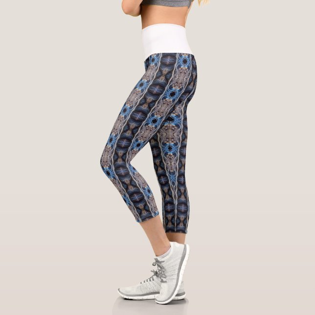 Leggings Capri argent bleu (Gauche)