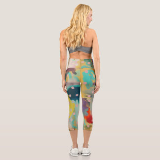Leggings Capri Art abstrait