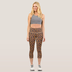 Leggings Capri Art du chat Cute Chat Motif Enfant