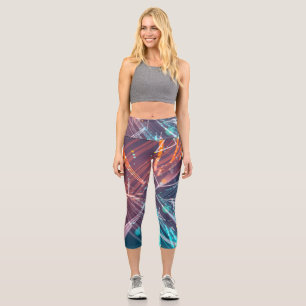 Leggings Capri Art moderne numérique Abstrait