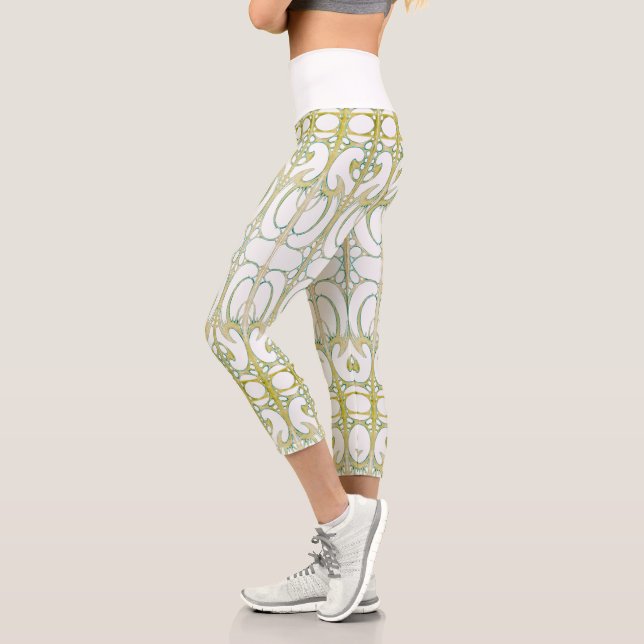 Leggings Capri Art nouveau Art nouveau Alphonse Mucha Art abstrai (Gauche)