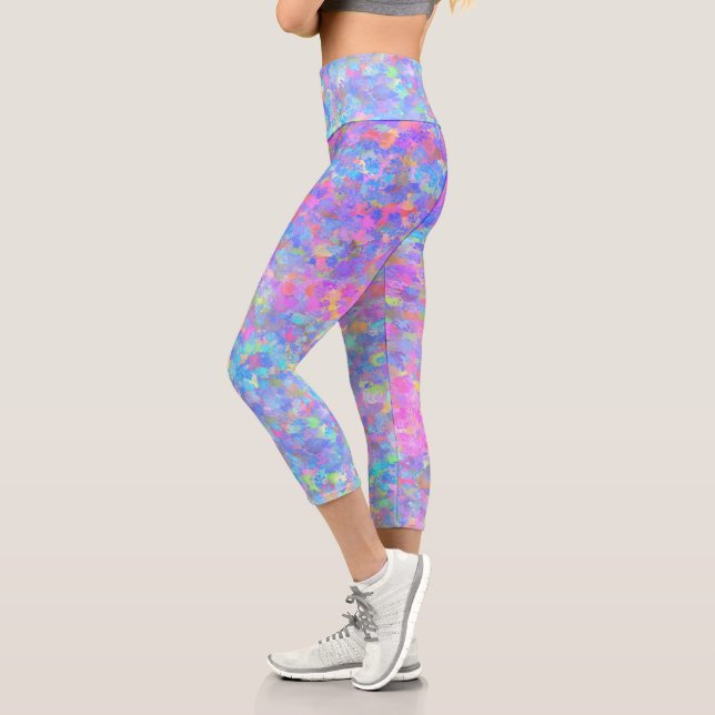 Leggings Capri Art point multicolore (Gauche)