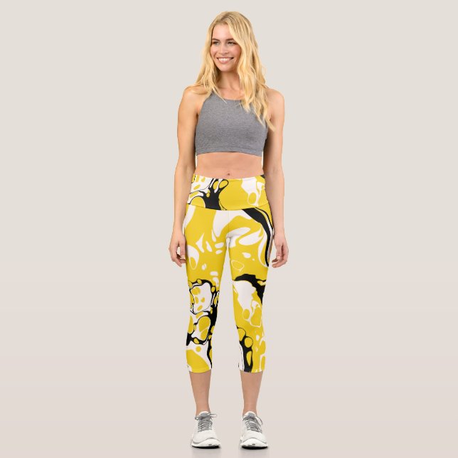 Leggings Capri Asher - Liquify Abstraction (Recto)