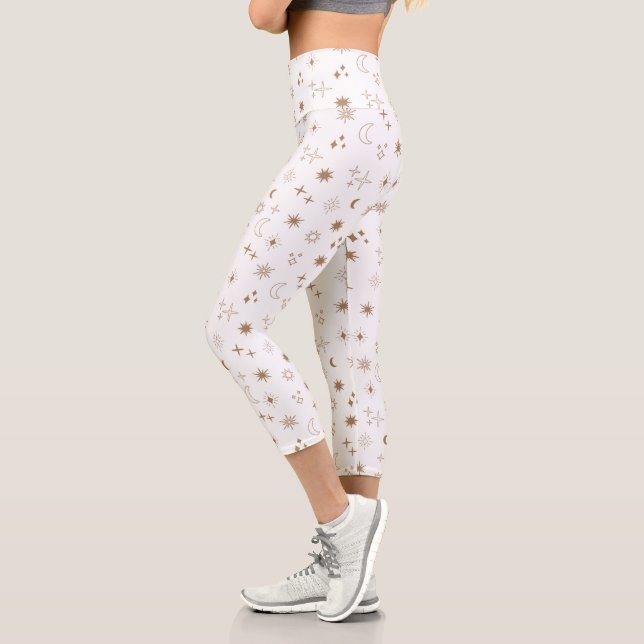 Leggings Capri Astrologie Star Motif (Gauche)