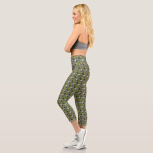 Leggings Capri Australian Wildlife Photo Collage,