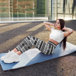 Leggings Capri Aztec ethnique Abstraite