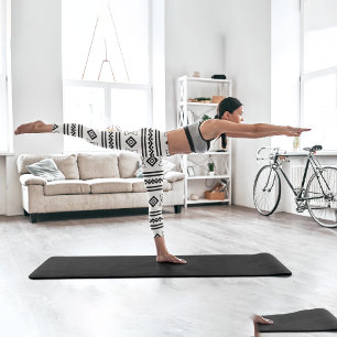 Leggings Capri Aztèque noir blanc