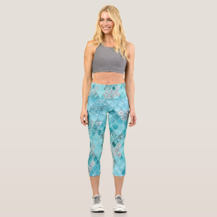 Leggings Capri Balances de sirènes d'été des Caraïbes 1