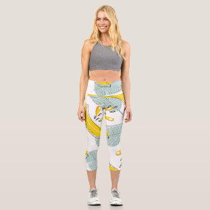 Leggings Capri Bananes juteuses Motif Vintage