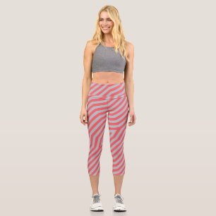 Leggings Capri Bandes diagonales symétriques arrière - plan 5