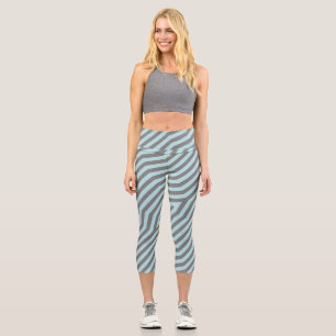 Leggings Capri Bandes diagonales symétriques arrière - plan 9