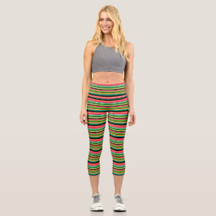 Leggings Capri Bandes douces et colorées