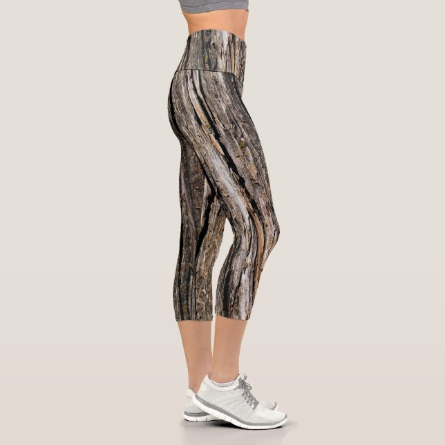 Leggings Capri Barre d'arbre (Droite)