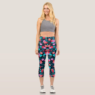 Leggings Capri Beau Arrière - plan Floral Ditsy-56676