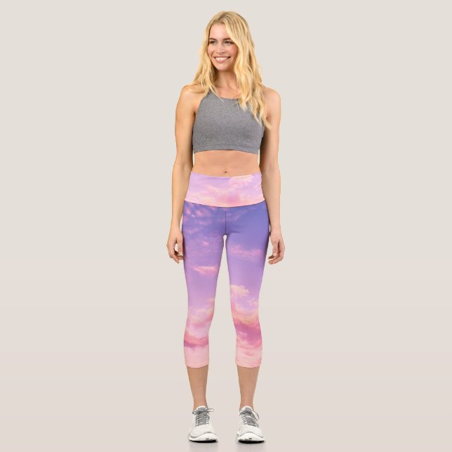 Leggings Capri Beau ciel (Recto)