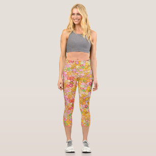 Leggings Capri beau motif floral
