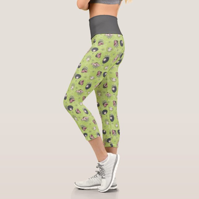 Leggings Capri Beetlejuice | Cute Chibi Toss Pattern (Gauche)