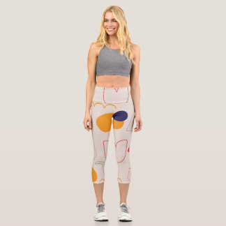LEGGINGS CAPRI BEIGE FORME MOTIFS