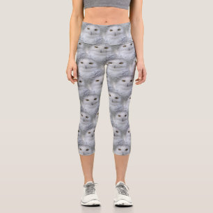 Leggings Capri Belle, Dreamy et Serene Snowy Owls