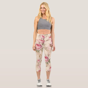 Leggings Capri Belle florale Vintage
