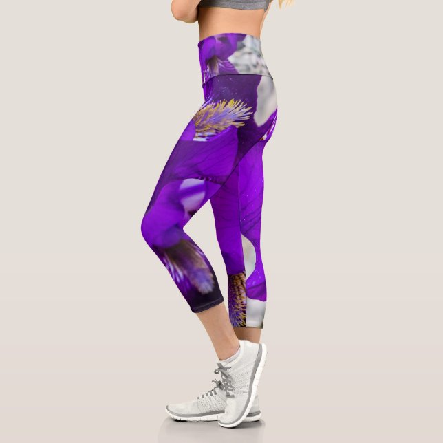 Leggings Capri Belle iris violet (Gauche)